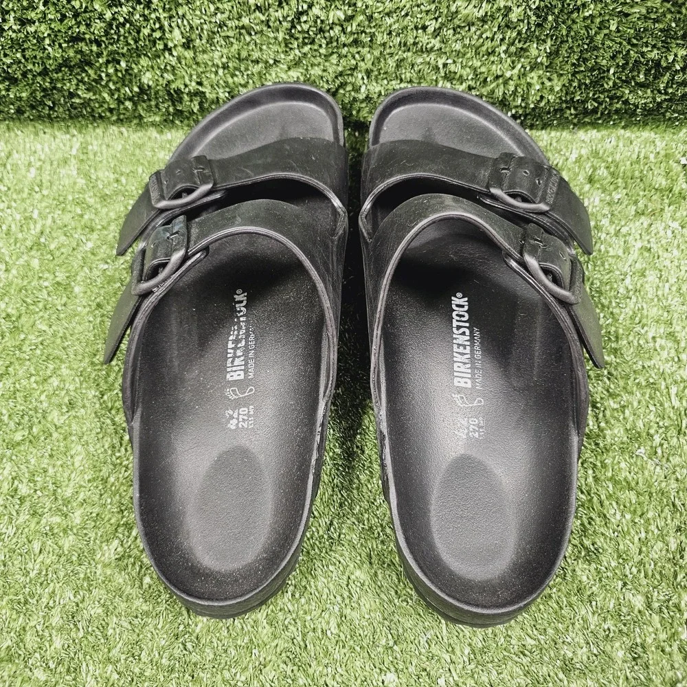 Birkenstock Arizona EVA Essential Black Rubber Slip On Sandals Mens 42 US 9